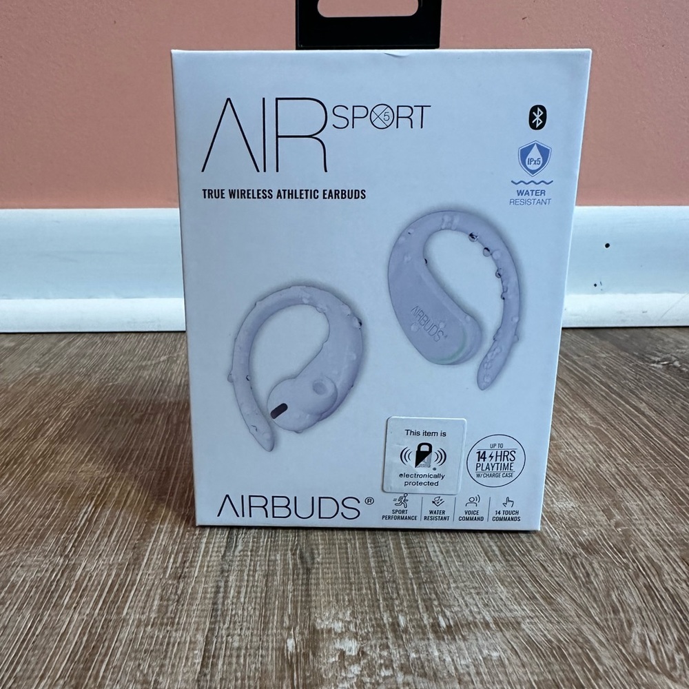 Air Sport True Wireless Athletic Earbuds, New in Box